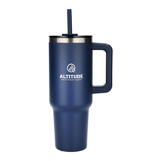 40 oz Vacuum Insulated Eco-Friendly Travel Tumbler With Straw