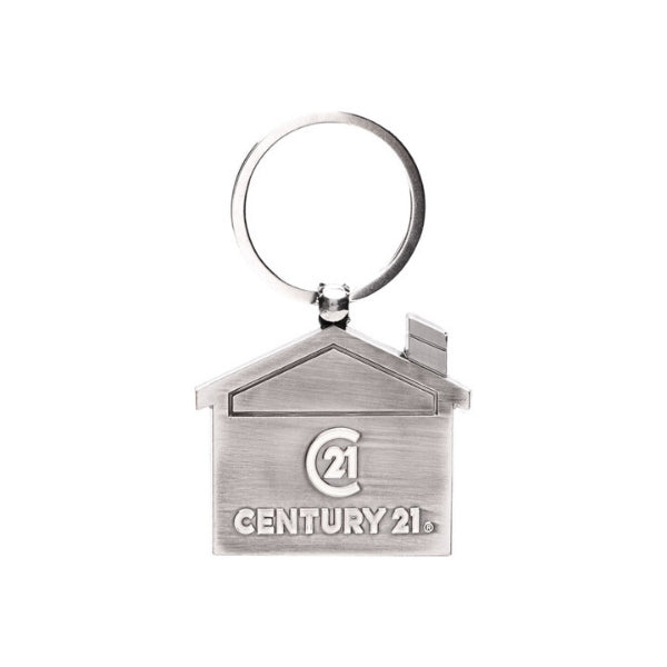 Century 21 House-Shaped Keychain With Transparent Case