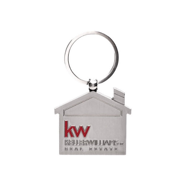 Keller William House Shaped Keychain With Transparent Case